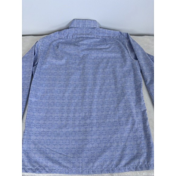 Vintage 60s 70s TOWNCRAFT BUTTON UP SHIRT Penn Prest Penneys Men’s M Big Collar - Picture 7 of 7
